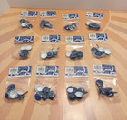 12 Vintage Concord Miniatures Blue Spatterware Pots   Pans Dollhouse Doll Sealed