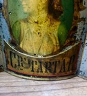 Antique Metal Spice Bin Cream Of Tartar Graphics Early Advertising Tin Victorian