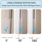 Ailuoqi Door Jam Shield Finger Pinch Guard 2 Pcs Baby Proofing Hinge Protector