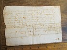 Antique Ephemera Signed French Document France Ca 1600s-1700s   