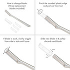 Facial Razor Replacement Blades  4 Count