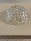 Vintage Clear Glass Serving Bowl Scalloped Edge Design
