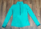 Nike Pro Hyperwarm Womens 1 2 Zip Pullover M Blue Teal Dri Fit Training 622313