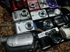 Lot Of 17 Cameras   untested broken
