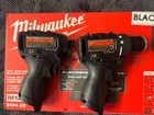 3494-22 Milwaukee M12 Sub Compact Brushless Two Tool Combo Kit In Black    