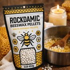 Natural White Beeswax Pellets 1lb -  454g  Organic Wax For Skin  Lip Balm  Lo   