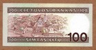 Lithuania - 100 Litu - 1991 - First Prefix Aa - P50a - Uncirculated