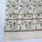 Vintage Japanese Silk   Kimono Fabric Brocade 156  X 26  Bird Floral Damask