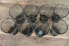 Set Of 8 Vintage Libbey 6    Gray Smoke Highball Glasses