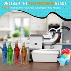 Commercial Ice Shaver 500lbs h Electric Ice Crusher Snow Cone Machine 300w 48l