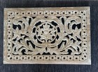 Arhaus Carved Wooden Wall Panel