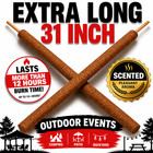 31 Inch Jumbo Incense Sticks Outdoor Pick Scent 1 3 6 9 12 Pack Long Burning