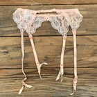 Vintage Kellwood Garter Belt Size S-m Pink Lace