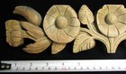 Vintage Hand Carved Wood Floral Flowers Architectural Salvage Pediment Victorian