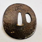 Tsuba Weapon 6 5x5 5cm  Japanese Sword Guard  Used