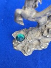 Pewter Pegasus Rearing Up Over Green Crystal Spoontiques M842 3 25    High