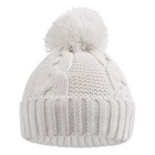 Winter Knit Baby Hat Twist Warm Beanie Boys Girls Infant Toddler Pompom Cap