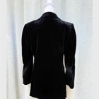 Yves Saint Laurent Vintage Black Velvet Single Breasted Blazer