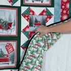 New  Handmade Christmas Quilt Beautiful Red Truck  Trees   52 X 63 Perfect Gift 