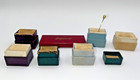 Vintage Antique Jewelry Presentation Ring Box Velvet Hayward Pin Cushion 7 Piece