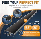Silicone Stove Gap Covers  2pk  - Heat Resistant  21  Black  Easy Clean