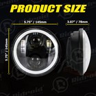 5 75  Led Headlight W  Housing Bucket For Honda Shadow Vt 600 750 1100 Vtx 1300