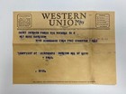 1947 Western Union Telegram With Envelope 