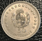 High Grade Au 1960 Uruguay 50 Centesimos Coin-agt121