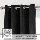 Velvet Curtains  2 Panels  Heavy Blackout Window Drapes With Grommet  Thermal   