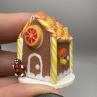 Ooak Dollhouse Miniature 1 12 Scale Gingerbread House On Table Christmas Decor