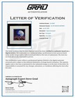 Buzz Aldrin Signed Auto Apollo 11 8x8 Earth Photo Nasa Moon Landing Grad