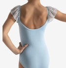 Capezio Girls  Toddler Blue Flutter Sleeve Leotard 12008c New