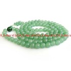 6 8 10mm Green Aventurine Gems Tibet Buddhist 108 Prayer Beads Mala Necklace
