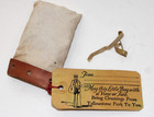 Vintage Yellowstone Park Souvenir Us Mail Bag With Mailing Tag 1 1 2 Cent Unused
