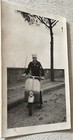 Sailor On Vespa Scooter Motorscooter Us Navy Beefcake Antique Photo Hunky Man