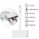 4 In 1 Usb Camera Connection Micro Sd Tf Card Reader Adapter For Ipad Iphone Ios
