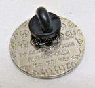 Make Love Not War Sunflower Peace Sign 1  Metal Pinback Button Pin