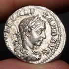 Winged Victory Denarius 228ad Ancient Roman Empire Silver Coin Severus Alexander