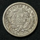 1843 Silver Seated Liberty Dime Philadelphia Mint Choice Very Fine Condition