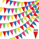Multicolor Outdoor Pennant Flags - 720 Count  Perfect For Parties   Celebrations