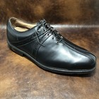 New Sz 10 5 M Footjoy Icon Black Golf Shoes Calfskin Leather Fj