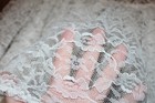 Vintage 1970s Eber Flapper Style Sheer Lace Overskirt  Cover Up  Slip Size L