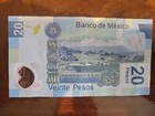 Mexico 20 Peso Mexican Currency Note Veinte Pesos Banknote Benito Juarez Money