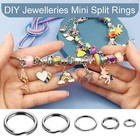 1 2  Small Split Ring For Keychains double Loops Split Jump Rings Jewelry Making
