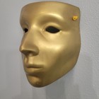 Vintage Brass Face Mask Wall Hanging Theater Mime Carnival Decor 6 