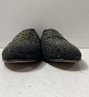 Del Toro Black Gold Sparkle Velvet Slip On Loafers Made In Italy Size 9