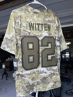 Nike Mens Dallas Cowboys Jason Witten 82 Salute To Service Jersey  Green M