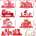 Hoolerry 6 Pcs Valentine Table Decorations Be Mine Sign Love Truck Red 
