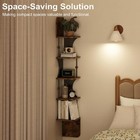 5-tier Corner Shelf Wall-mounted Floating Shelves For Wall Floating Book Shel   