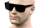 Gangster Flat Top Square Sunglasses Og Loc Style Super Dark Black K60sd